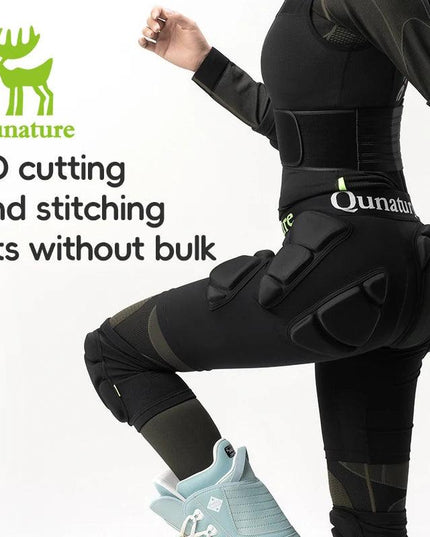 Qunature EVA Padded Ski Hip Protection Pad Safety Ski Hip Protector Snowboard Sports Hip Protective Gear Shock-absorbing