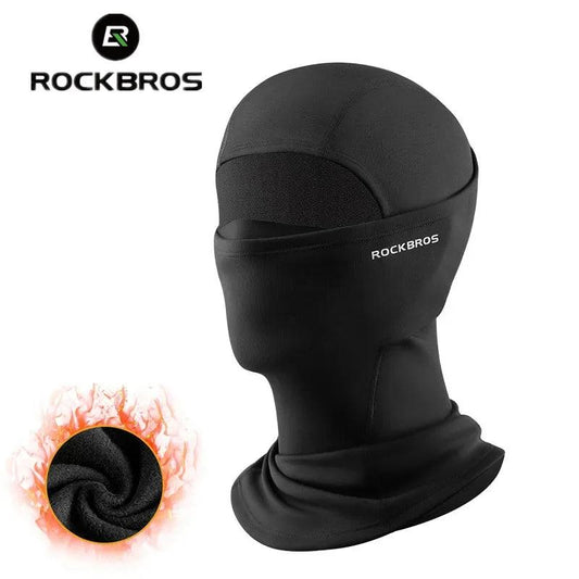 ROCKBROS Winter Windproof Warm Fleece Mask Balaclava Face Mask Men Soft High Elasticity Cycling Ski Fishing Mask Outdoor Sports