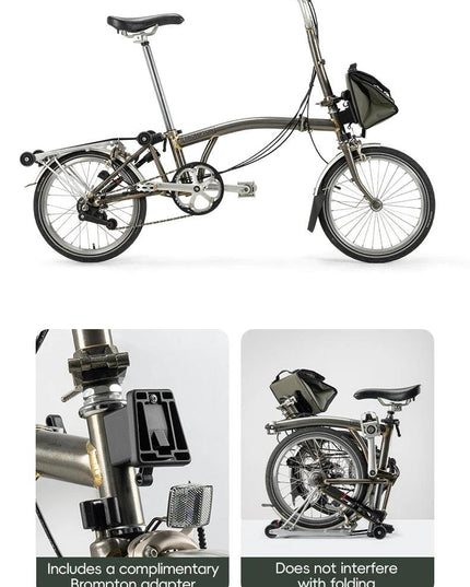 ROCKBROS Foldable Bag Insulated Bike Handlebar Bag Multi Functional 4-7L High Large Capacity Front Bag for Folding Bike