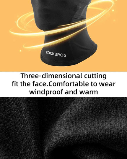 ROCKBROS Children‘s Winter Cycling Caps Riding Face Cover Windproof Outdoor Hiking Warm Neck Face Breathable Bike Hat Balaclava