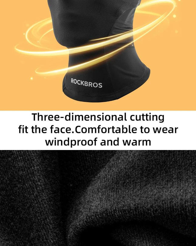 ROCKBROS Children‘s Winter Cycling Caps Riding Face Cover Windproof Outdoor Hiking Warm Neck Face Breathable Bike Hat Balaclava