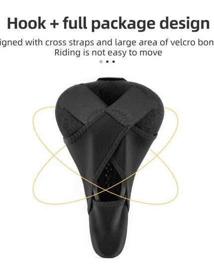 ROCKBROS Bicycle Saddle Cover MTB  With Rear Light Road Bike Seat Saddle Breathable Comfortable Cushion Cycling Saddle Cover