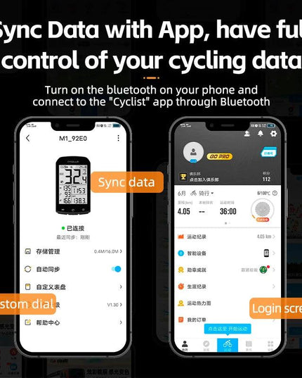 ROCKBROS  Bicycle Computer GPS 5.0 ANT Bluetooth Waterproof Wireless Cyclocomputer Speedometer Bike Stopwatch Bike Accessories
