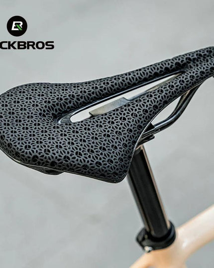 ROCKBROS Ultralight Bicycle Saddle 3D Printing Integrated Zonal Shock Absorption Comfortable MTB Road Bike Seat Spare Parts