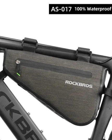 ROCKBROS Rainproof Bike Bag Large Capacity MTB Road Frame Bag Triangle Pouch Waterproof Caulking Bicycle Bag Pannier Accessories