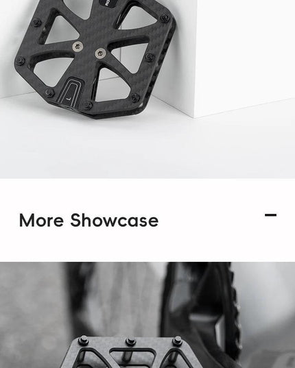 ROCKBROS Ultra-Light Carbon Fiber Pedals 3-Bearing MTB Bicycle Pedals Labor Saving Waterproof Anti-Slip Road Mountain Bike Pedal