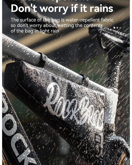 ROCKBROS Cycling Triangle Top Tube Bag Lightweight Bike Frame Pack for Tools and Accessories 1.9L large Capacity Triangle Bag