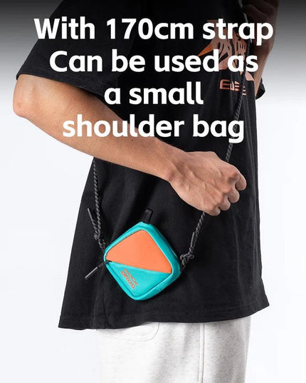 ROCKBROS Bicycle Saddle Bag Shoulder Bag Polyester Bike Tailbag Storage Seat Pouch Bag Outdoor Reflective Crossbody Bags