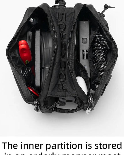 ROCKBROS Bike Bag Top Tube Bag Floating Installation Method Cycling Saddlebags Bicycle Pannier Bag Large Capacity Equipment
