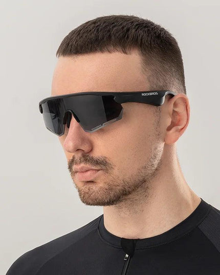 ROCKBROS Polarized Glasses Wireless Bluetooth 5.2 Sunglasses Headset Telephone Driving MP3 Riding Cycling Eyewear UV400 Goggles