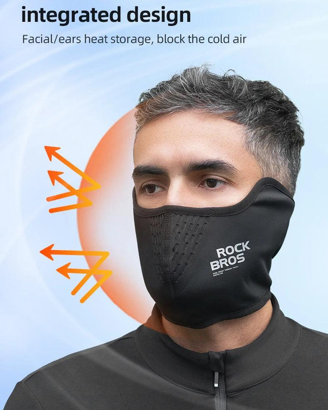 ROCKBROS Warmer Face Mask Windproof Motorcycle Fleece Sport Scarf Outdoor Face Protection Balaclava Bicycle Running Cycling Cap
