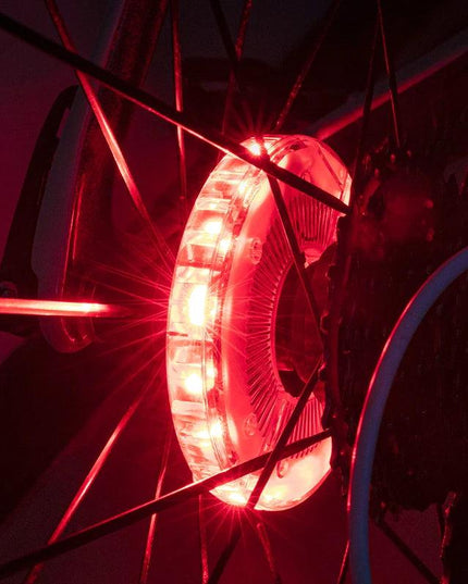 ROCKBROS Bicycle Wheel Light Smart 12 LED Flash Light Warning Light Kids Balance MTB Bike Light Vibration Sensing Light 1PCS