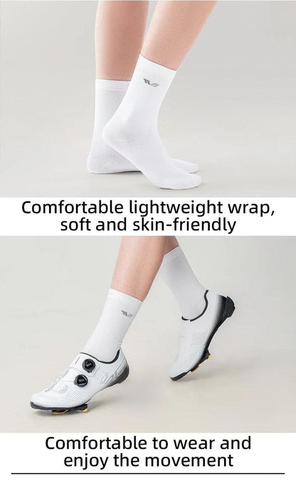 ROCKBROS TVI Series Professional Cycling Socks Women Breathable Road Bicycle Socks Quick Dry Anti Slip Wear-resistant Socks