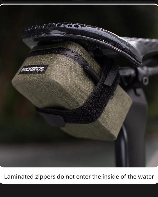 ROCKBROS Bicycle Tail Bag 0.4LMini Saddle Bag Lightweight Waterproof MTB Road Bike Tail Bag Portable Wear-resistant Cycling Gear