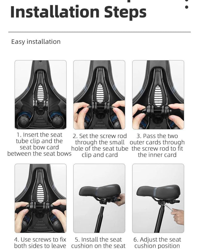 ROCKBROS Bicycle Saddle Breathable Shock Seats PU Leather Surface Cushion Rounded Hollow Cycling Seat Comfort MTB Bike Saddles