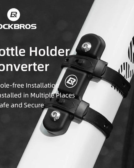 ROCKBROS Bicycle Bottle Cage Mount Adaptor Silicone Gel Universal Kettle Holder Adapter Easy Installation Cycling Equipment