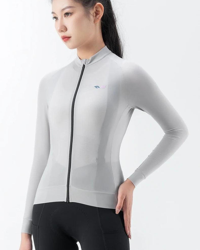 ROCKBROS TVI Series Windproof Cycling Jacket High Elasticity Safety Sports Jacket Breathable with YKK Zipper Women Bike Clothes