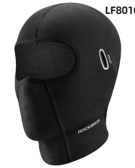 ROCKBROS Warm Windproof Cycling Headgear Breathable Face Mask Outdoor Electric Bicycle Balaclava Bike Skiing Fleece Head Hat