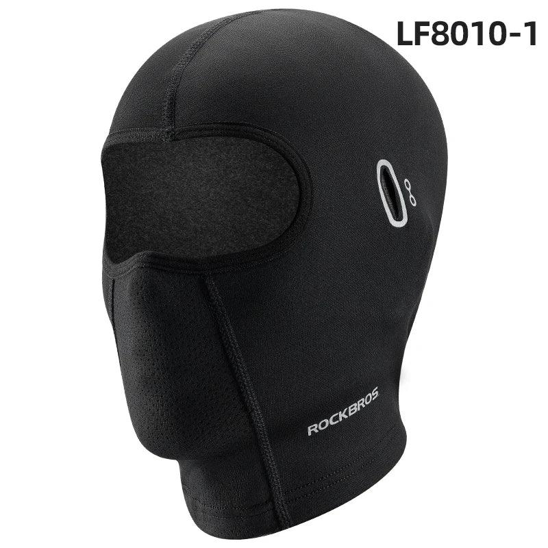 ROCKBROS Warm Windproof Cycling Headgear Breathable Face Mask Outdoor Electric Bicycle Balaclava Bike Skiing Fleece Head Hat