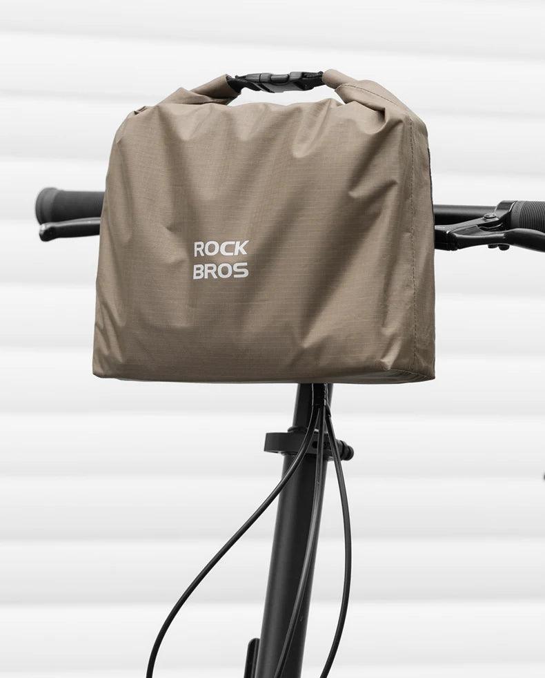 ROCKBROS Bicycle Front Bag Waterproof Handlebar Bag 2.5-4L Capacity Nylon Portable Bag for Folding Bike MTB Cycling Accessories