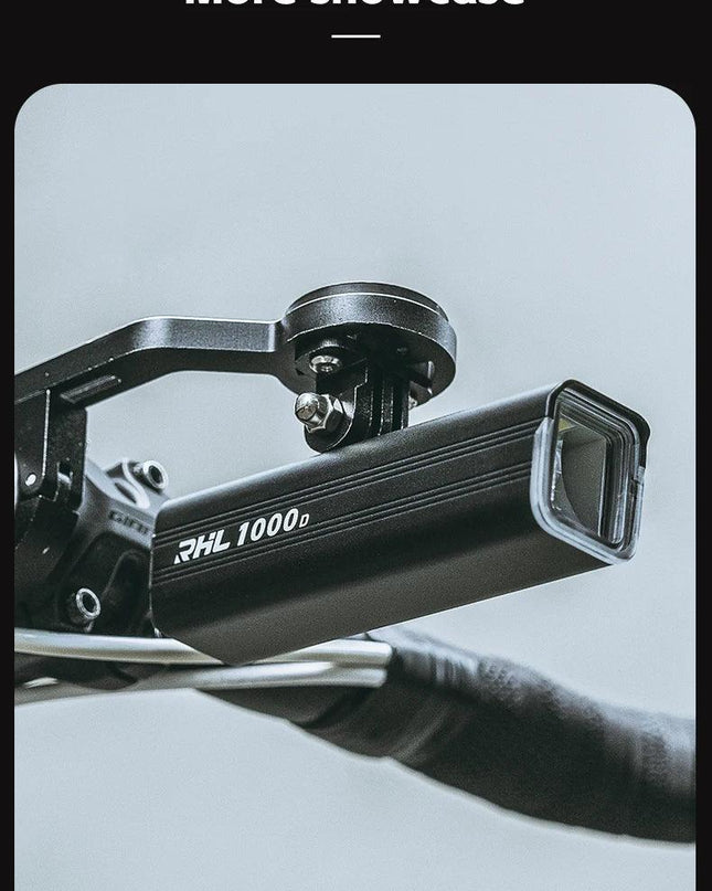 ROCKBROS Bike Light 1500LM/1000LM Aluminum Alloy Type-C Charging Smart Front Lights Hanging Version LED Lamp Cycling Headlights