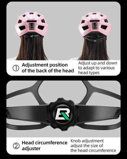 ROCKBROS Ultra-Light Cycling Helmet Taillight Magnetic Goggles Integrated Bicycle Helmet High Quality Protection Mtb Road