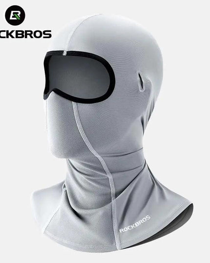ROCKBROS UV Protection Face Cover Summer Cool Balaclava Ice Silk Anti-UV Cycling Full Face Cap Riding Headgear Masks Breathable