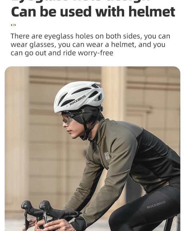 ROCKBROS Outdoor Cycling Headband Ear Warmer Men Winter Cycling Workout Windproof Double Layer Warm Earmuffs Headwear Sweatband