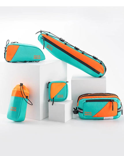 ROCKBROS Bicycle Bag Set Waterproof Combo Bag Front Bag Triangle Tube Bag Polyester Portable Bottle Bag Long-Distance Travel Bag