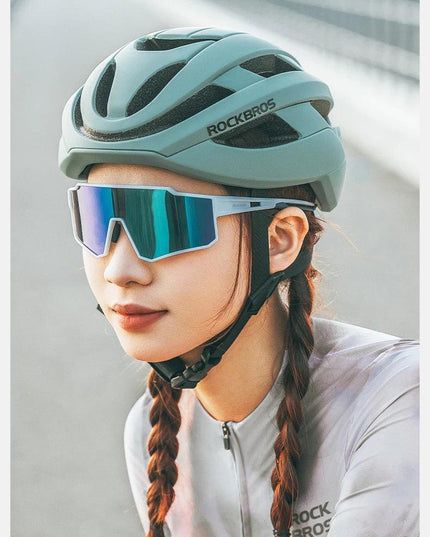 ROCKBROS Polarized Photochromic Glasses Cycling Sunglasses Outdoor Sports UV400 MTB Road Women Men Bicycle Goggles Adjustable
