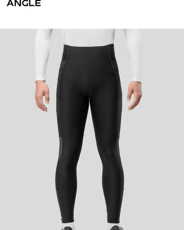ROCKBROS Warm Cycling Pants Outdoor Windproof Tights Leggings Fleece Winter Breathable Bike Long Pants with Pockets EUR Size