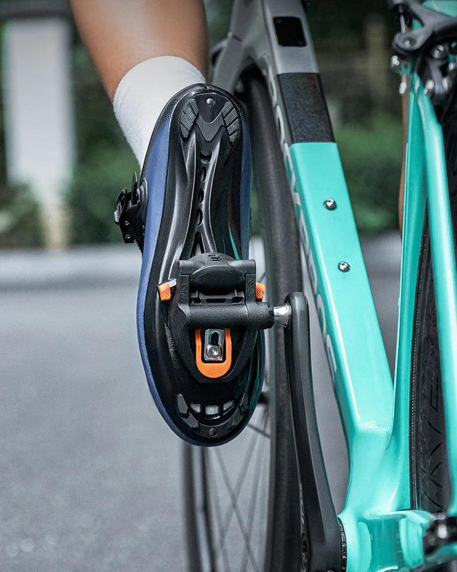 ROCKBROS Pedal Self-locking Carbon Fiber Bicycle Pedal For SPD System Ultralight Road Bike Pedal Cleat Platform Lock For Shimano