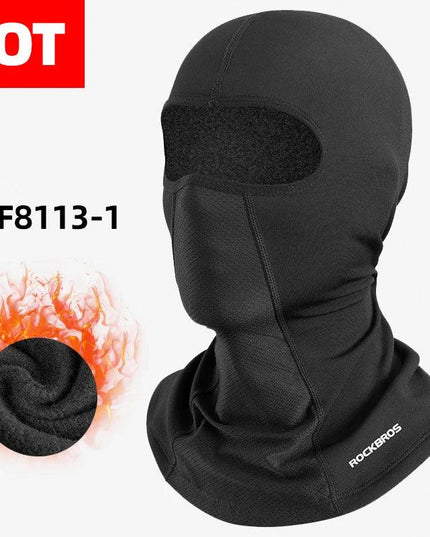 ROCKBROS Winter Climbing Hiking Fleece Thermal Keep Warm Windproof Cycling Face Balaclava Running Fishing Skiing Hat Headwear