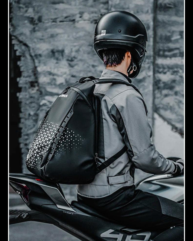 ROCKBROS Backpack High-Capacity Full Helmet Bag  Travel Luggage Bag 14.5L Breathable Reflective Motorcycle Rider Bags Accessory