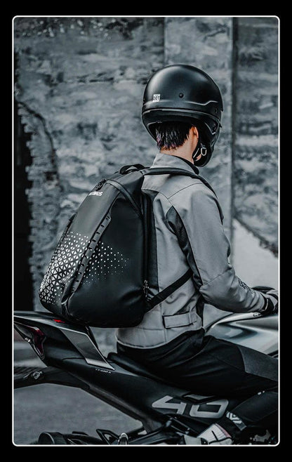 ROCKBROS Backpack High-Capacity Full Helmet Bag  Travel Luggage Bag 14.5L Breathable Reflective Motorcycle Rider Bags Accessory