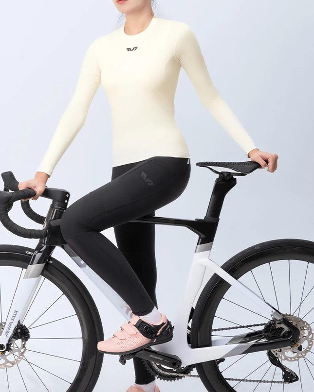 ROCKBROS TVI Series Thermal Underwear Lightweight Fleece Long Sleeve Innerwear Autumn Winter Women Tight Underwear Cycling Wear