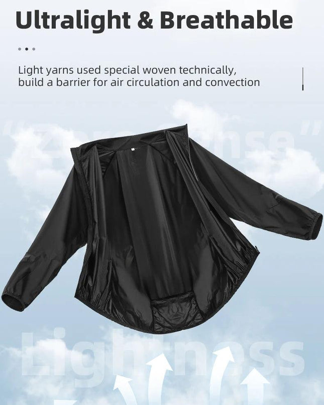 ROCKBROS Cycling Jacket Skin Clothing Ultralight Breathable Nylon Sunscreen Sportswear Sweat-absorbent Outwear Men Women Casual