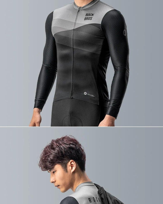 ROCKBROS Summer Cycling Jersey Quick Dry Long Sleeves Bicycle Shirt MTB Road Anti-UV Breathable Ciclismo Motor Bike Clothes