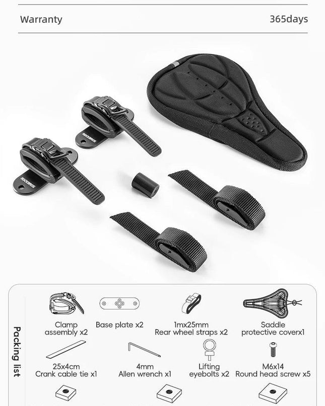 ROCKBROS Portable Bike Bicycle Rack Stand MTB Road Bike Travel Bicycle Roof Racks Carrier Quick Install Inverted Bike Roof Rack