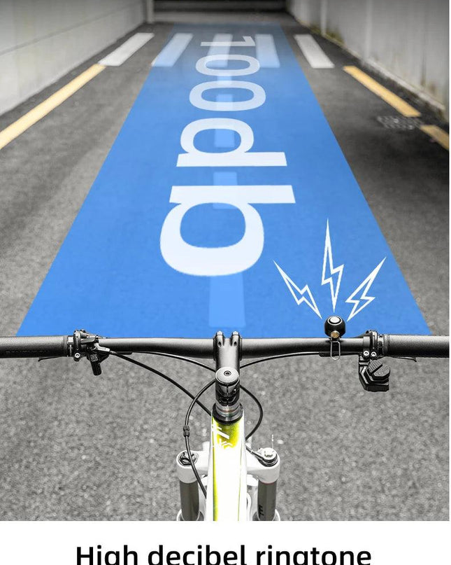 ROCKBROS Bicycle Bell Safety Warning Bike Bell Horn Handlebar Copper Alloy Non-slip Bicycle Alloy Ring Crisp Sound Cycling Alarm