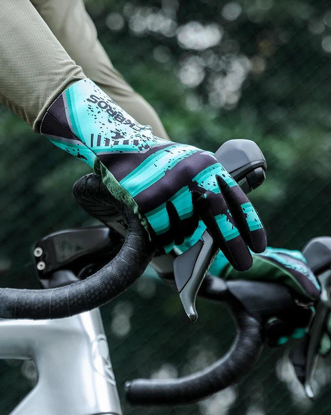 ROCKBROS Winter Cycling Gloves Ski Gloves Breathable Warmer MTB Bike Gloves Outdoor Motorcycle Riding Windproof Anti-slip Gloves