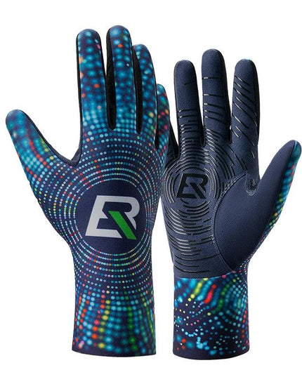 ROCKBROS Cycling Gloves Winter Warm Fleece Long Finger Gloves Mountain Road Cycling Gloves Full Finger Lengthened Wrist Guards