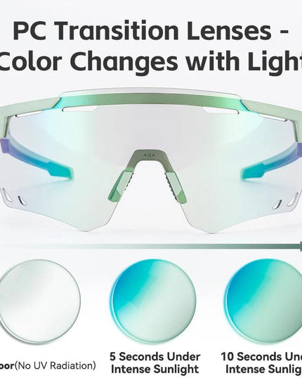 ROCKBROS Cycling Glasses MTB Road Bike Eyewear Driving Golf Goggles Protection Sports UV400 Sunglasses Polarized/Photochromic