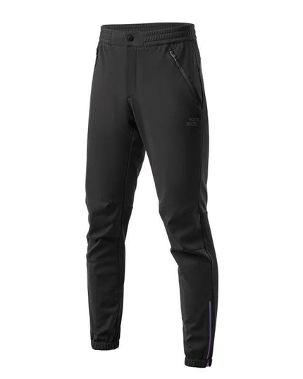 ROCKBROS Cycling Pants Windproof Warm Autumn Winter Bike Pants Fleece-lined Long Pants Riding Fitness Trousers Sport Equipment