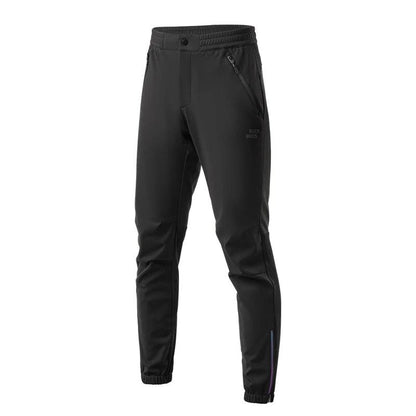 ROCKBROS Cycling Pants Windproof Warm Autumn Winter Bike Pants Fleece-lined Long Pants Riding Fitness Trousers Sport Equipment