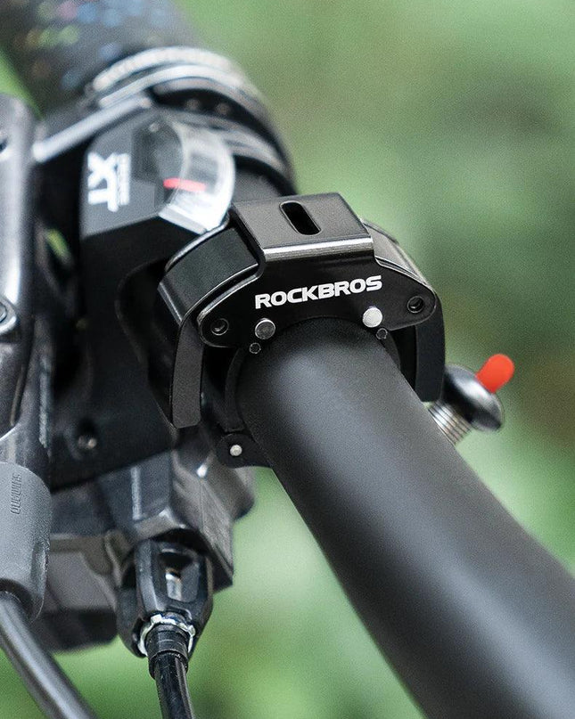 ROCKBROS Bicycle Bell Stainless Cycling Horn Mountain Road Anti-theft Alarm Horn Handlebar Bell Horn Classic Bicycle Accessories
