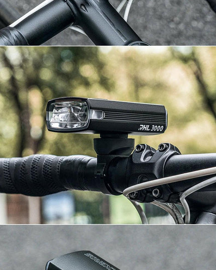 ROCKBROS 3000LM Bike Light Type-C Charging Front Lamp 10000mAh Bicycle Light IPX6 Aluminum Alloy Headlight Bike Accessories