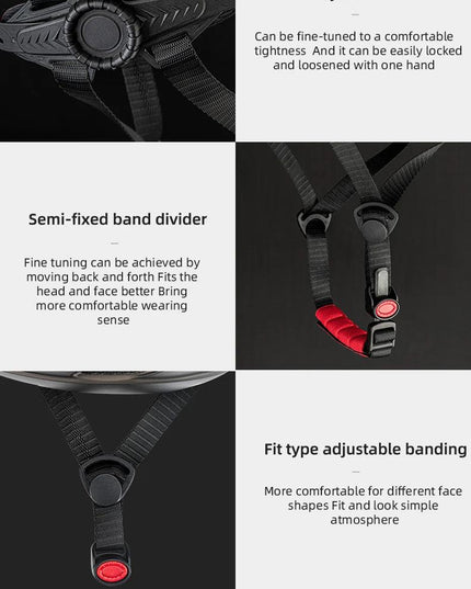 ROCKBROS Bicycle Helmet Integrally-molded Bike Helmet Motor Electric Scooter Riding Helmet Removable Lens Capacete Ciclismo