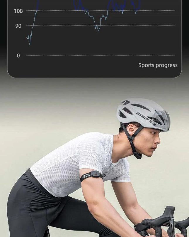 ROCKBROS Heart Rate Strap AND Bluetooth Chest Strap Arm Wrist Strap Training Heart Rate Monitor Magnetic Charging Technology