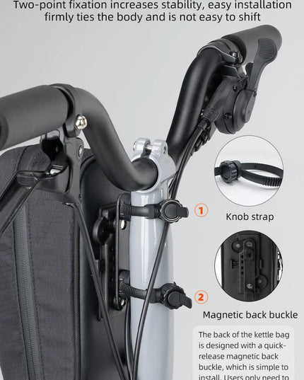 ROCKBROS Folding Bicycle Water Bottle Bags Fashion Front Frame Kettle Bags for Brompton Bike Electric Scooter Tools Package